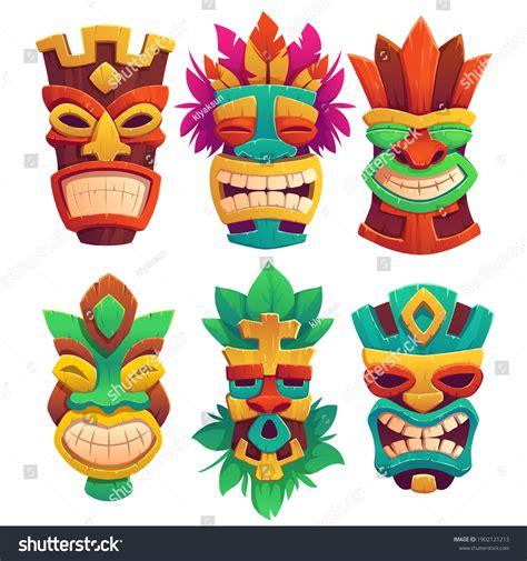 tiki maskers|Tiki Hawaiian Mask .